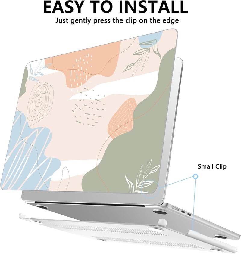 AKIT Compatible with MacBook Air 13 inch Case 2026 2025 2024-2022 M4 M3 M2 A3240 A3113 A2681, Pattern Hard Shell Laptop Case+Screen Protector+Keyboard Cover for MacBook Air 13.6 inch, Abstact Art - Image 4